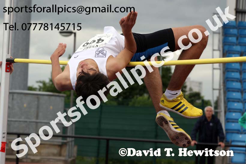 Mens under-20s high jump, Northern Senior and Under-20s Champs., SportsCity, Manchester. Photo: David T. Hewitson/Sports for All Pics
